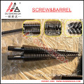 bimetallic conical twin screw barrel for pvc granules